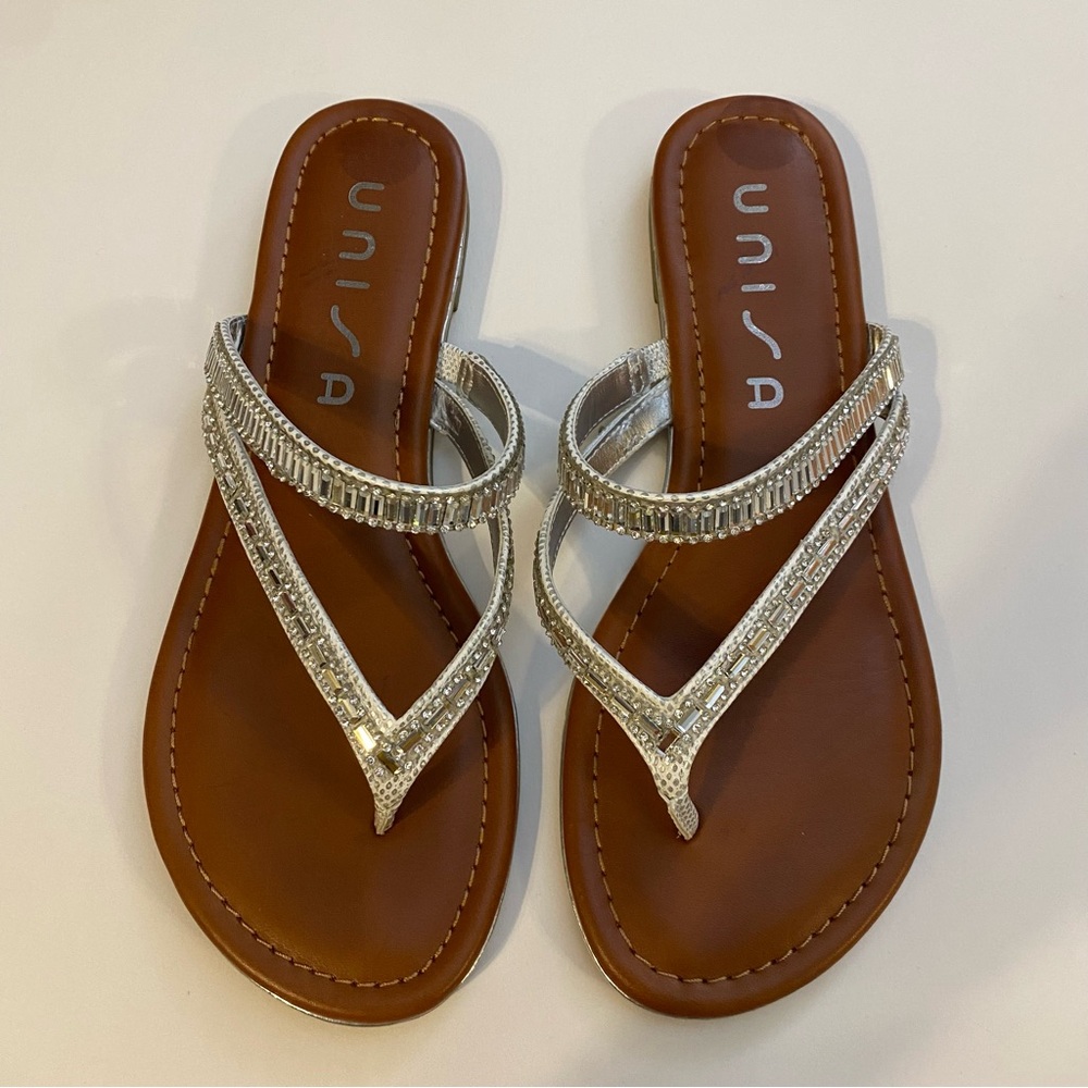 Unisa Silver and Brown Women's Sandals